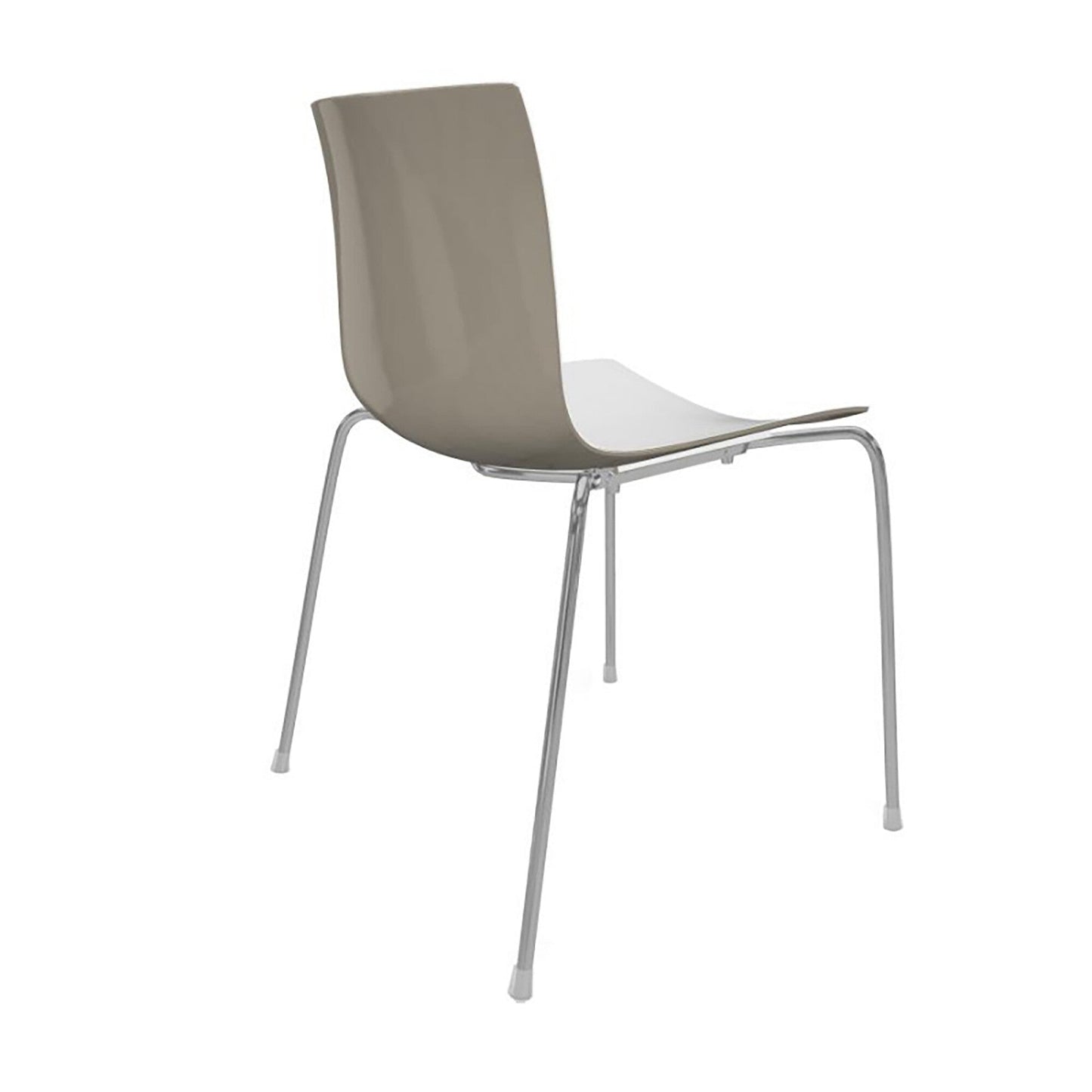 Catifa 46 0251 Stuhl zweifarbig Gestell Chrom Weiß