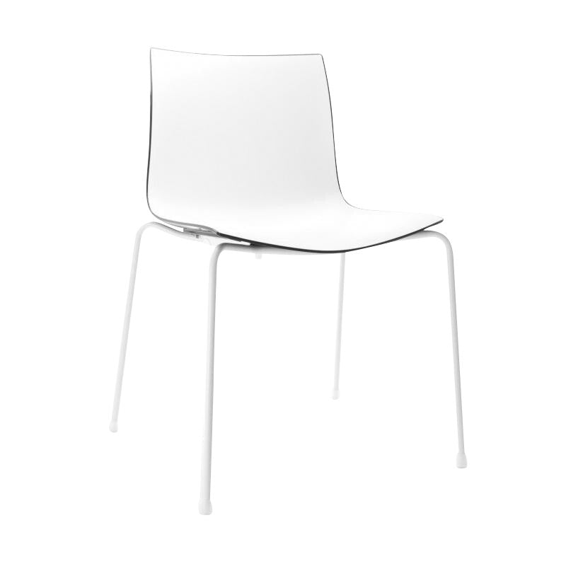 Catifa 46 0251 Stuhl zweifarbig Gestell weiß Schwarz