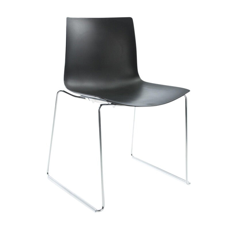 Catifa 46 0278 Stuhl einfarbig Kufe Chrom Schwarz