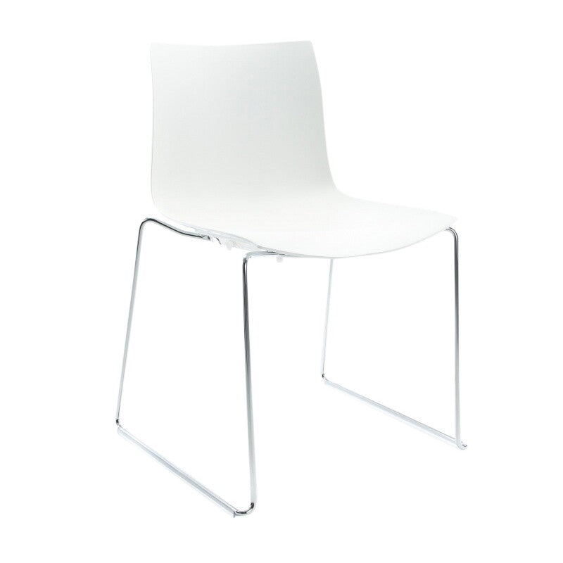 Catifa 46 0278 Stuhl einfarbig Kufe Chrom Natur