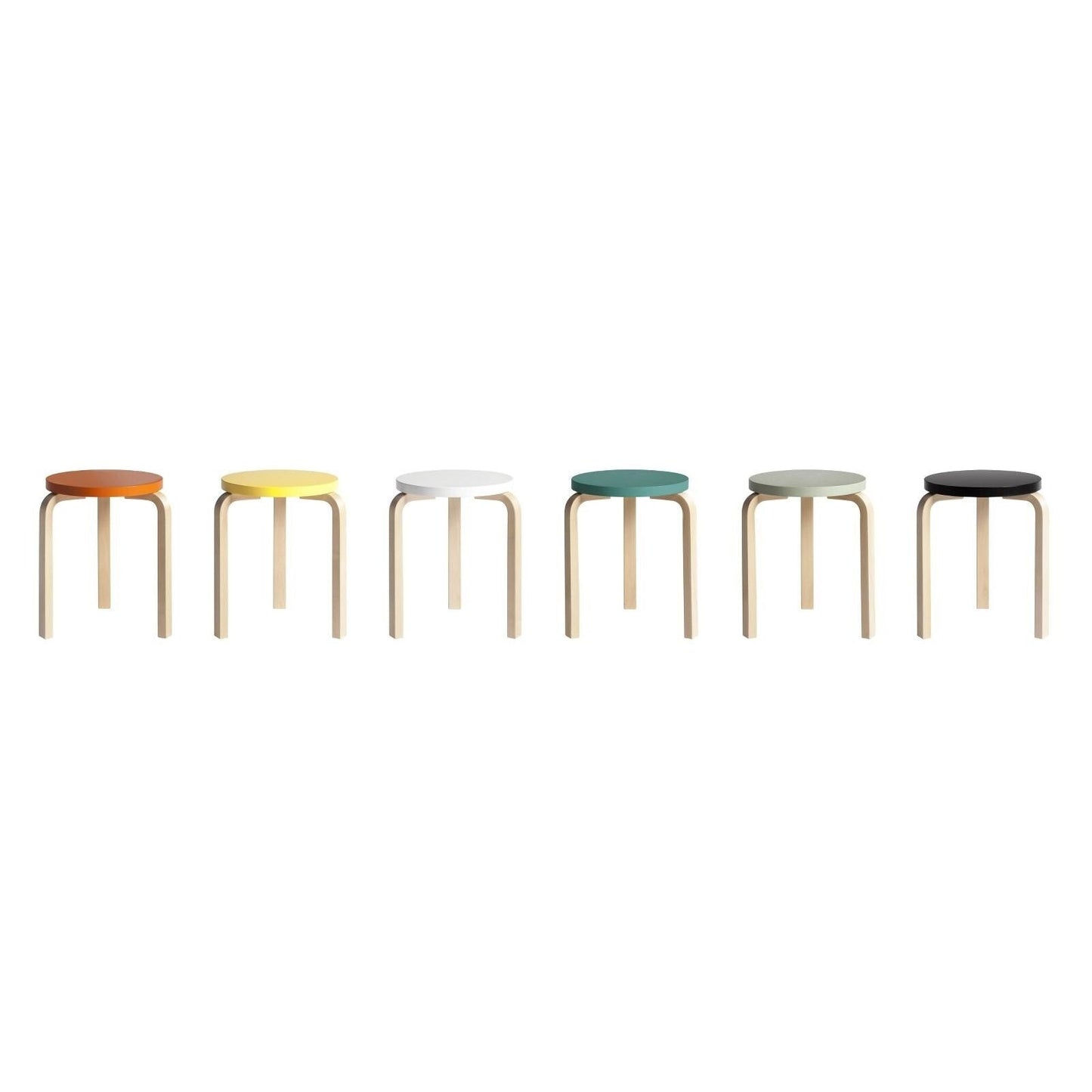 60 Hocker Gestell klar lackiert