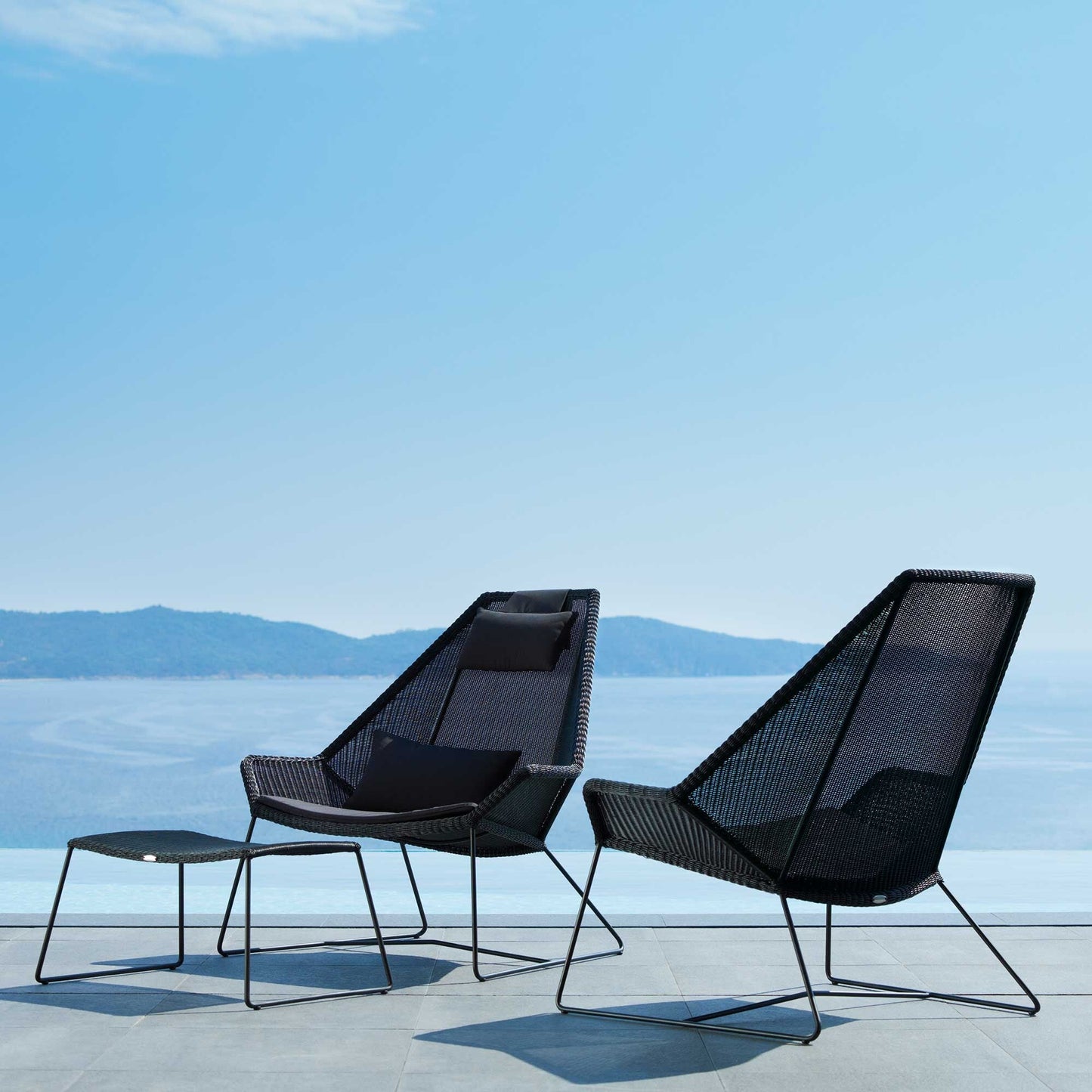 Breeze Gartenhocker Weiß