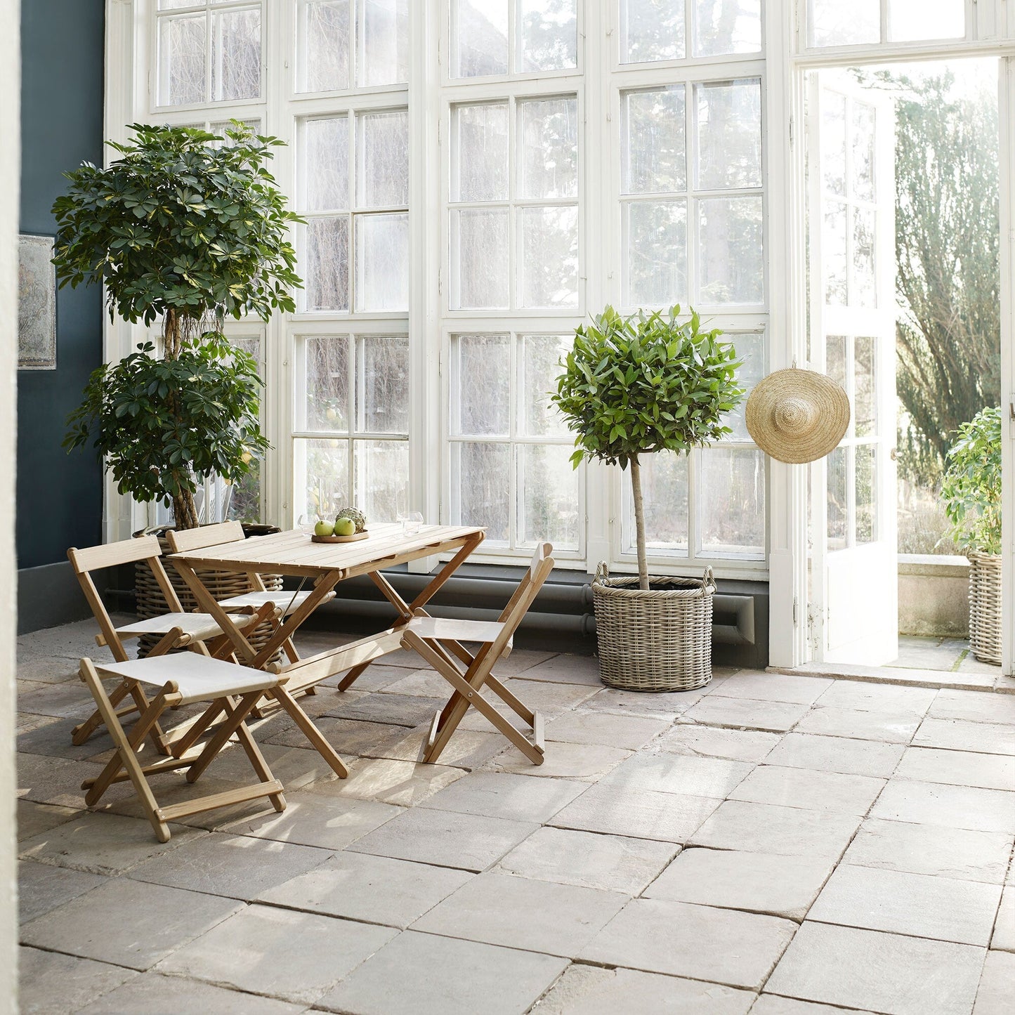 BM4570 Gartenstuhl klappbar Natur
