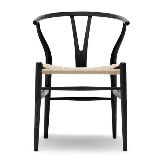 CH24 Wishbone Chair Gestell Eiche Schwarz