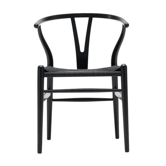CH24 Wishbone Chair Gestell Eiche Schwarz