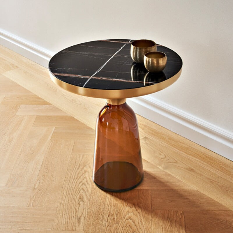 Bell Side Table Beistelltisch Messing Marmor