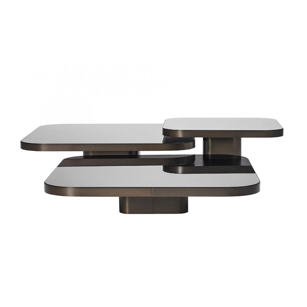 Bow No. 3 Couchtisch 70x70x31cm Schwarz