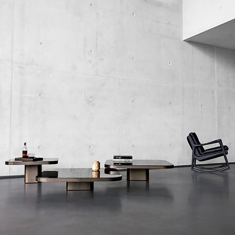 Bow No. 5 Couchtisch 100x100x25cm Schwarz