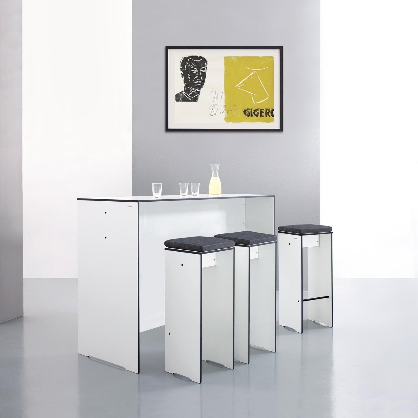 Riva Bar Tisch Weiß