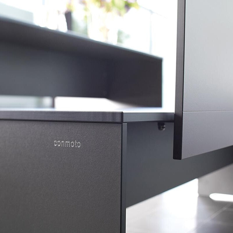 Riva Gartenbank mit Rückenlehne Schwarz