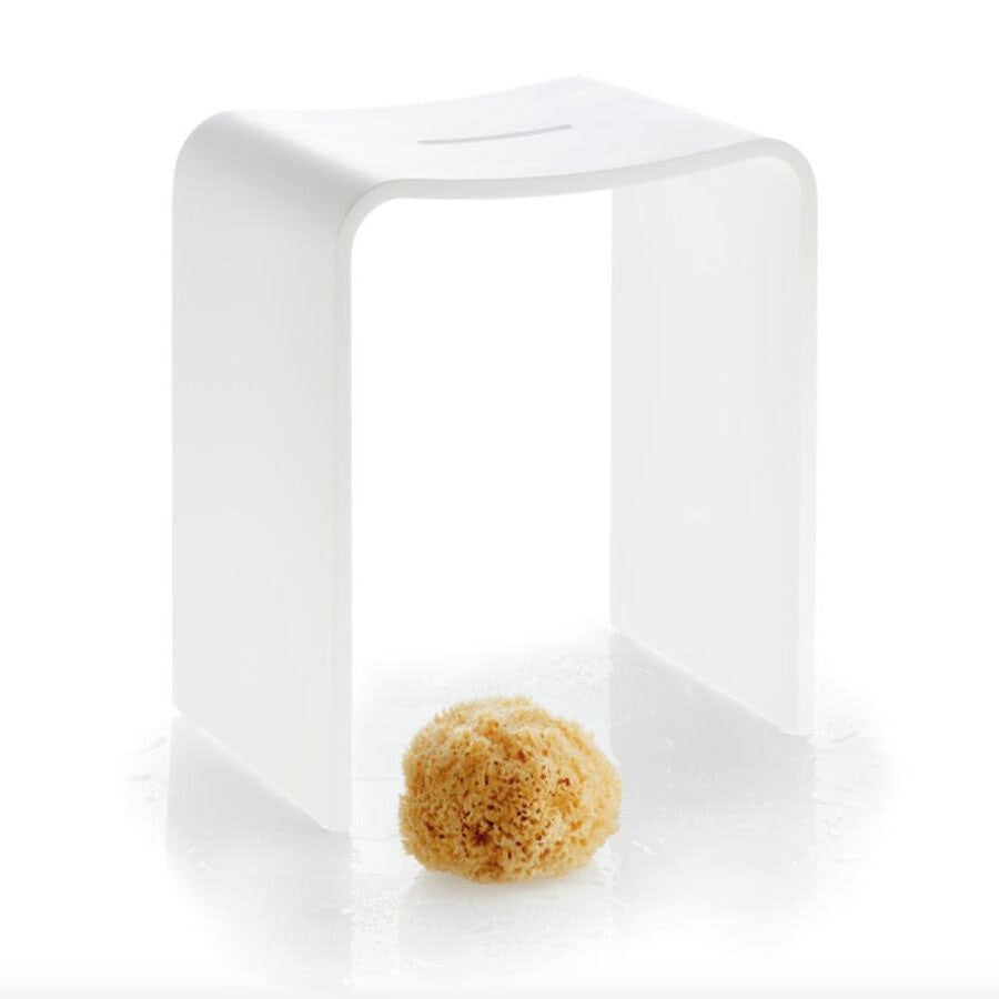 Stone Stool Duschhocker Weiß