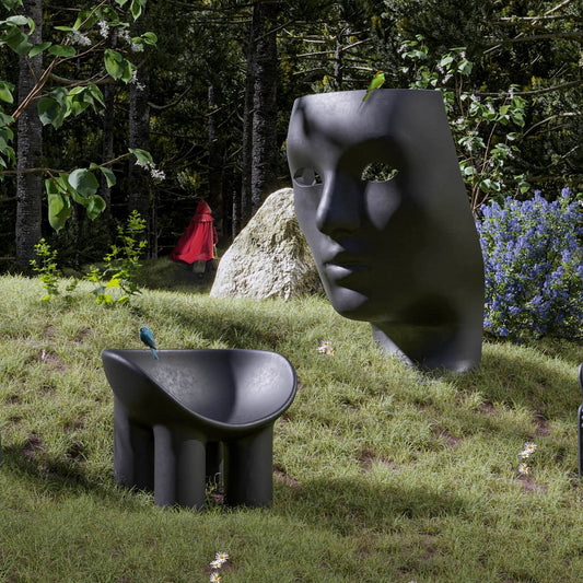 Roly Poly Green Gartenarmlehnstuhl Schwarz