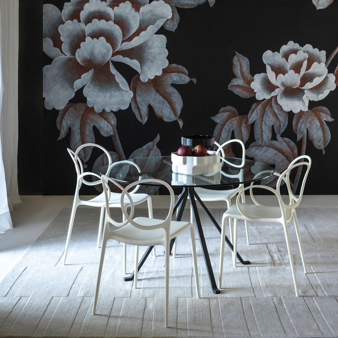 Sissi Gartenarmlehnstuhl 4er Set Weiß