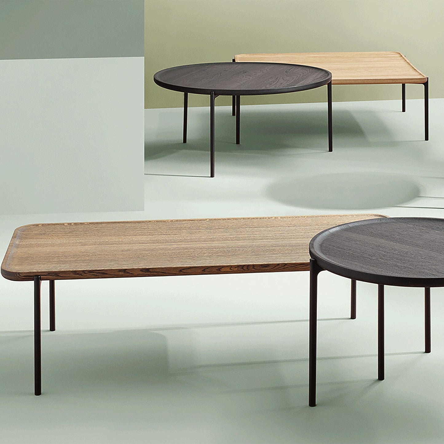 Savoye Couchtisch Ø 90cm Schwarz