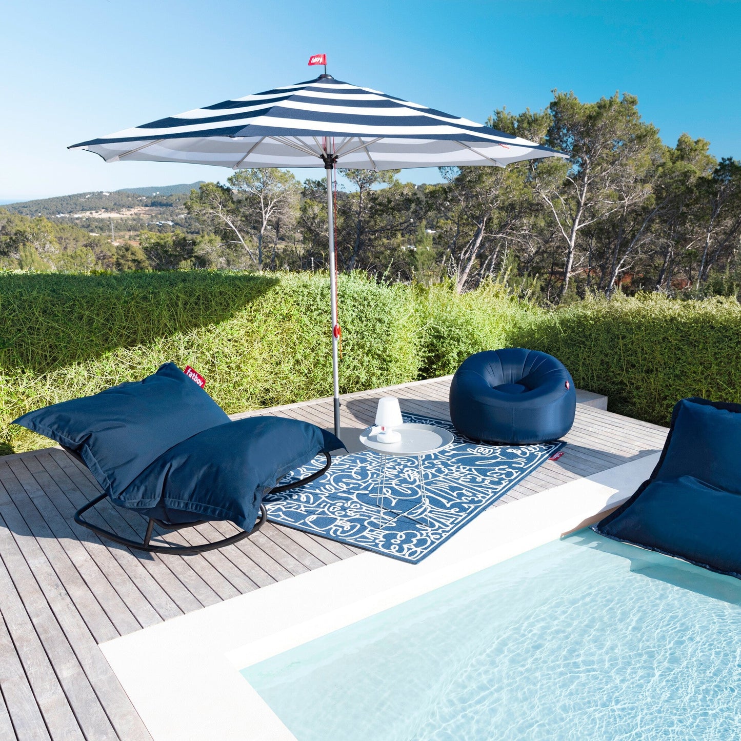 Rock 'n Roll Schaukelstuhl + Original Outdoor Sitzsack