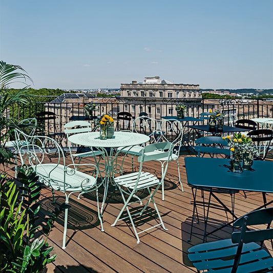 1900 Gartenbank Weiß