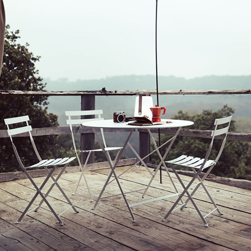 Bistro Klapptisch Ø96cm Schwarz