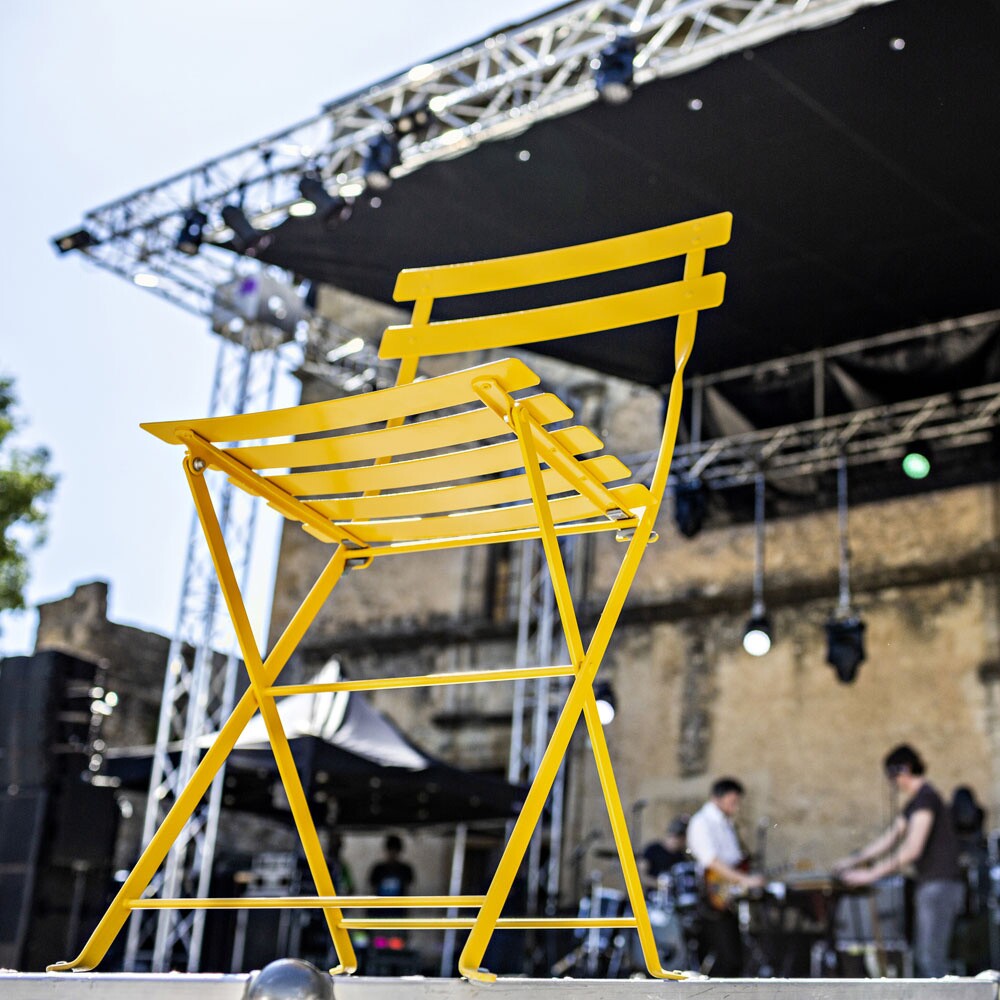 Bistro Metall Klappstuhl 4er Set Anthrazit