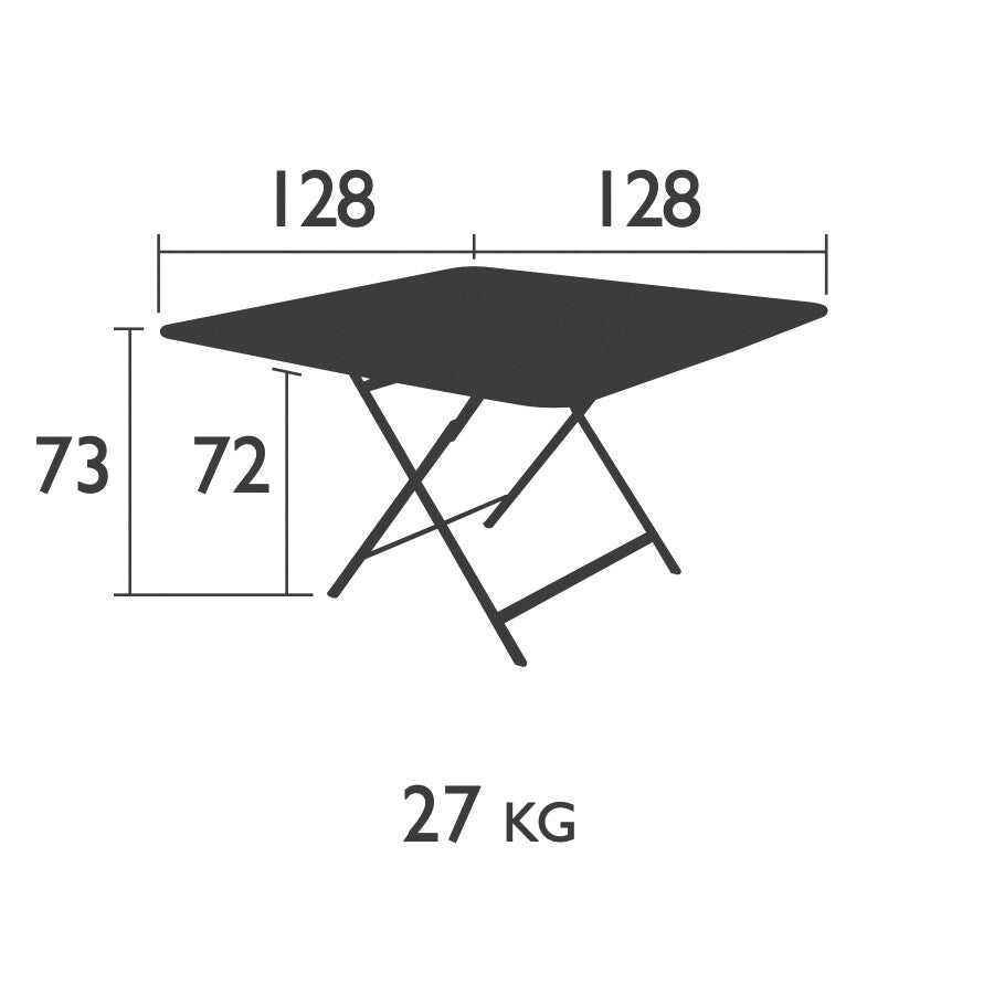 Caractère Gartentisch klappbar 128x128cm