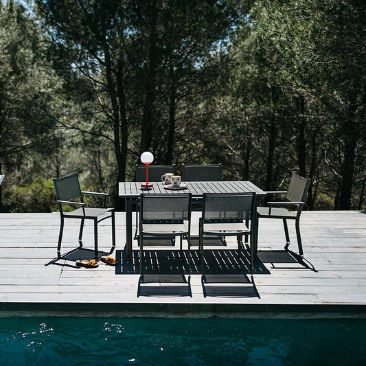 Costa Gartentisch ausziehbar Weiß