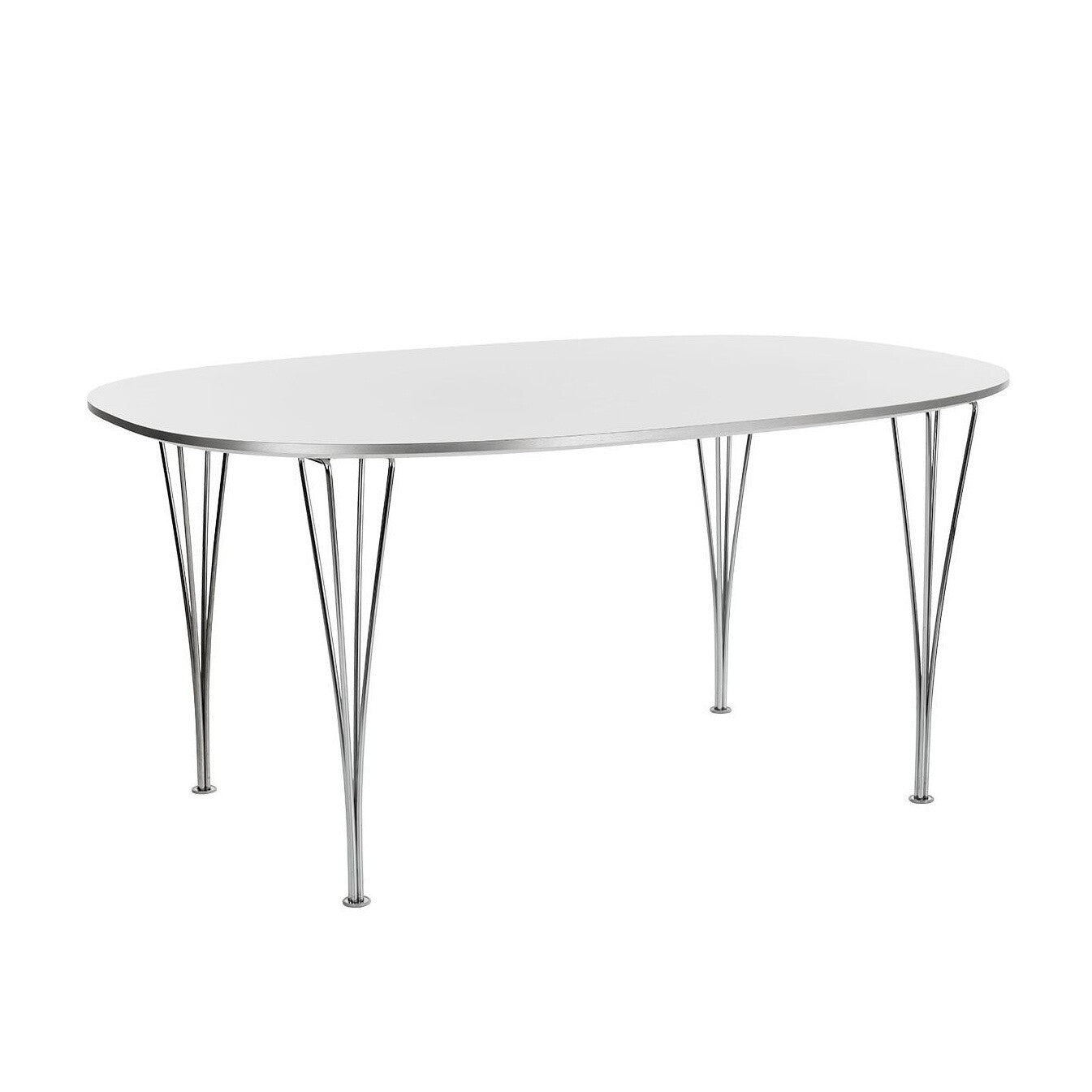 B613 Super-elliptischer Tisch 180x120x72cm Weiß