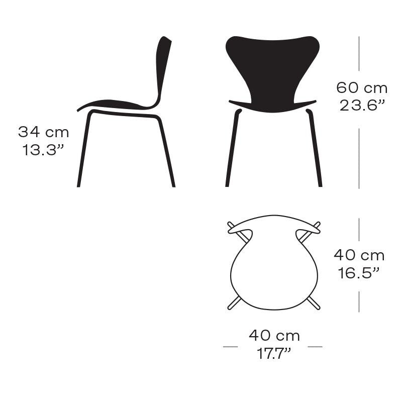 Serie 7™ Kinderstuhl verchromt