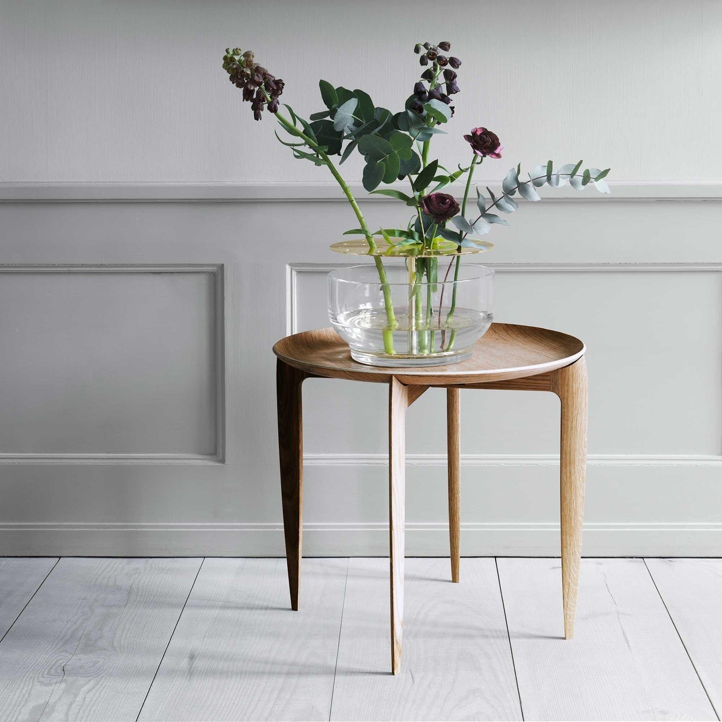 Tray Table Klapptisch Ø45cm Schwarz