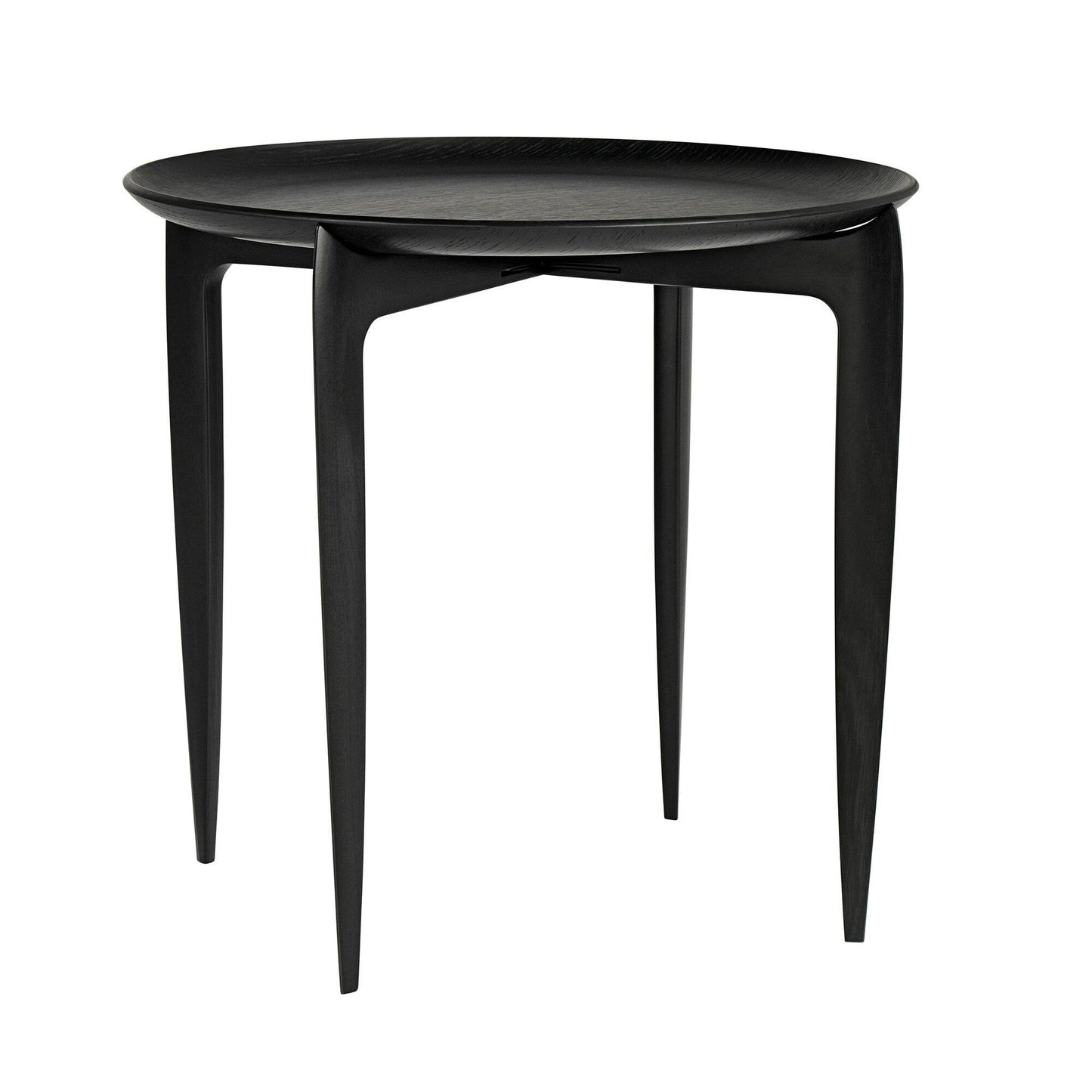 Tray Table Klapptisch Ø45cm Schwarz