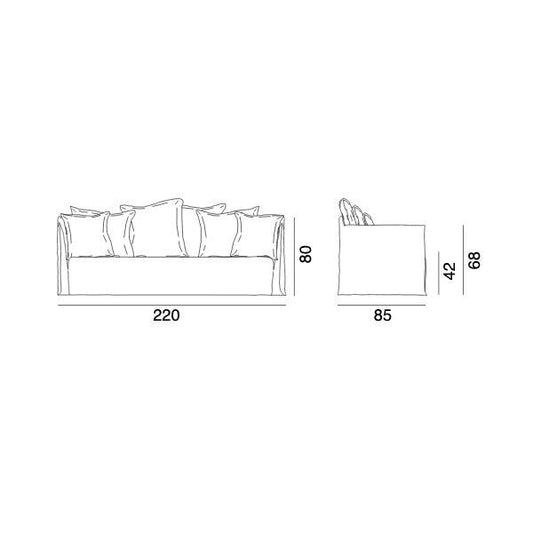 Ghost Out 12 Outdoor Sofa Weiß
