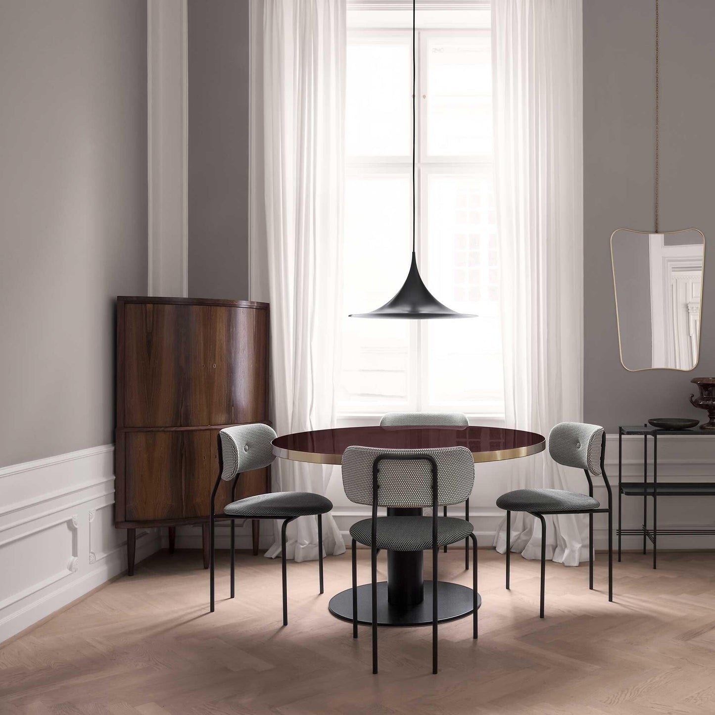 2.0 Dining Table Gestell schwarz Ø110cm Schwarz