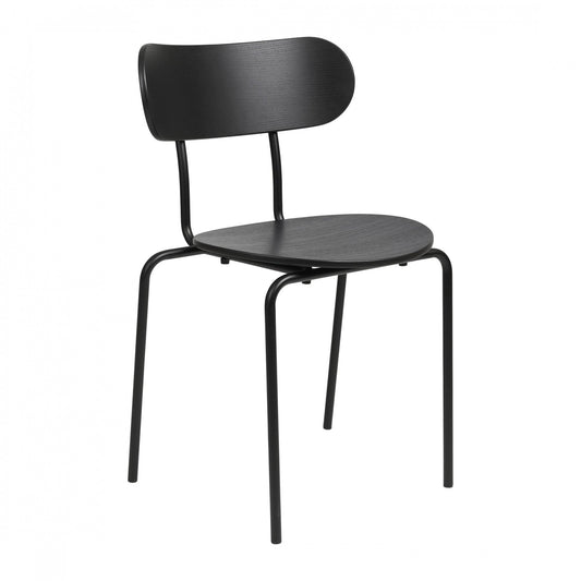 Coco Dining Chair stapelbar Schwarz