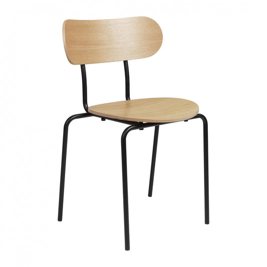 Coco Dining Chair stapelbar Schwarz