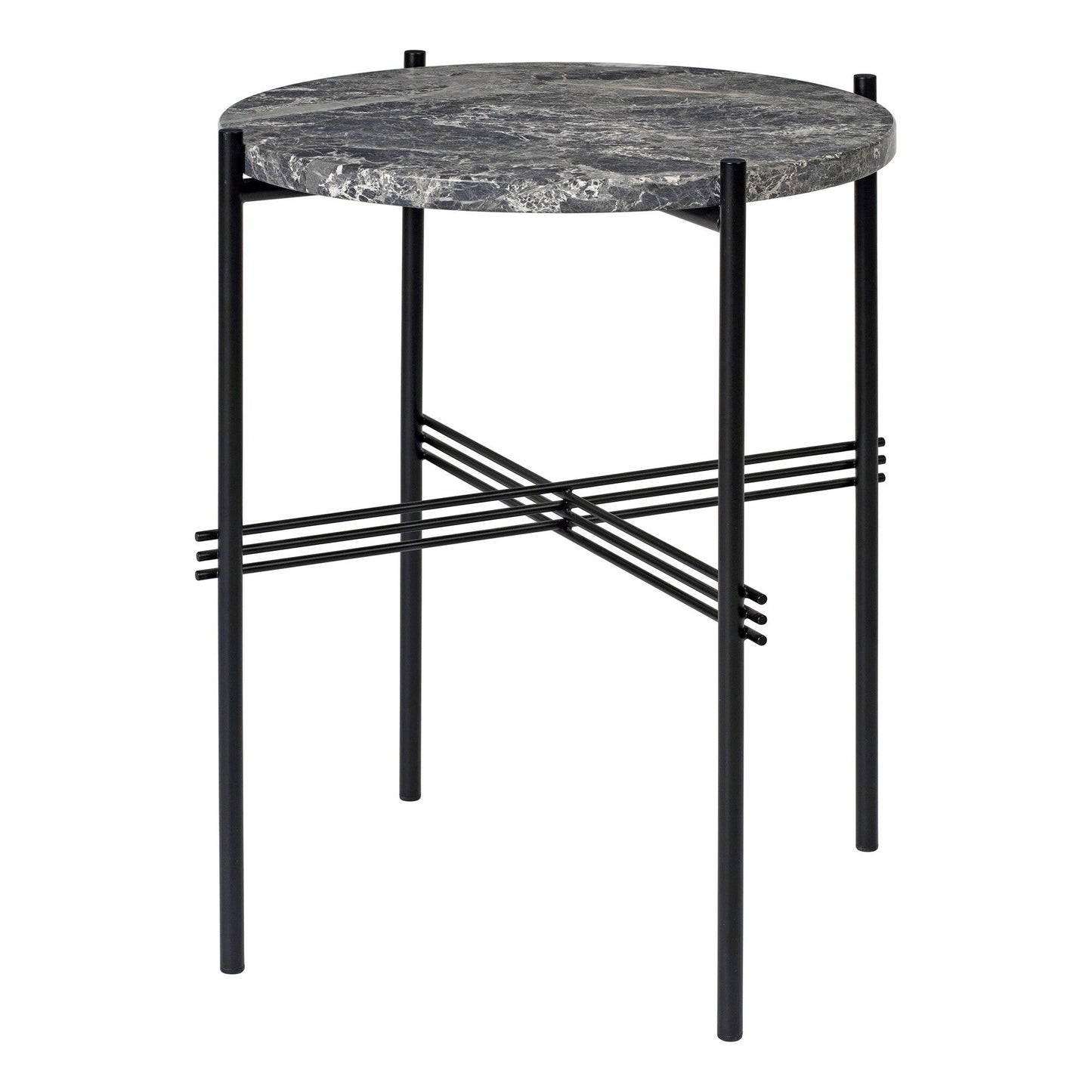 TS Beistelltisch Marmor Ø40cm Schwarz