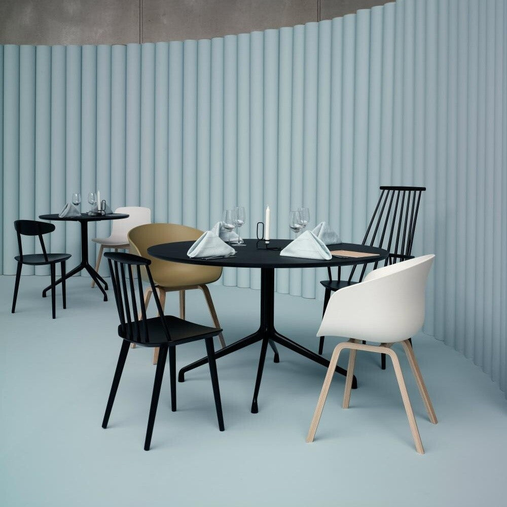 About a Table AAT 20 Esstisch Linoleum Ø100cm Schwarz