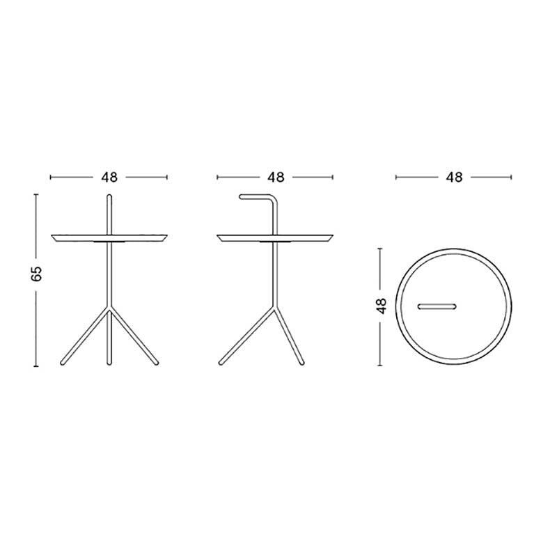 DLM Beistelltisch XL Weiß