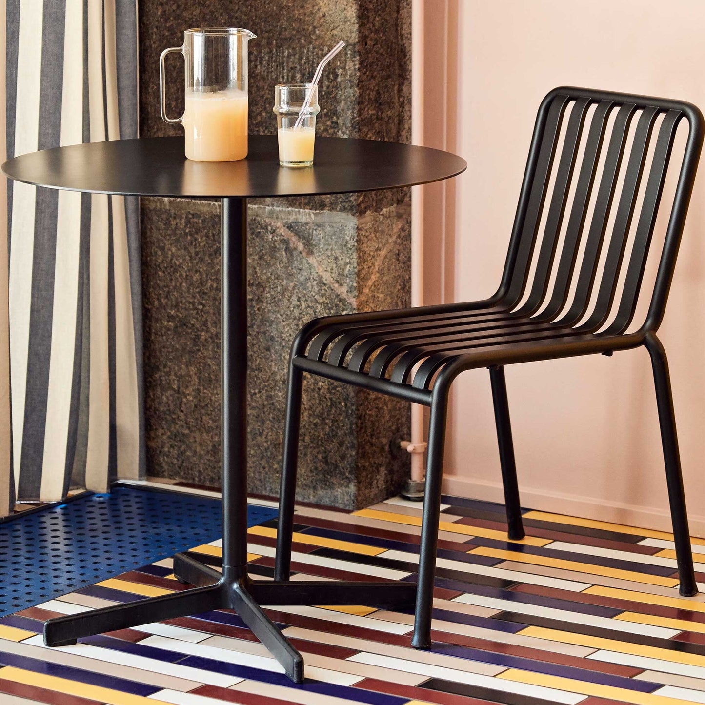 Neu Tisch rund Ø70cm Anthrazit