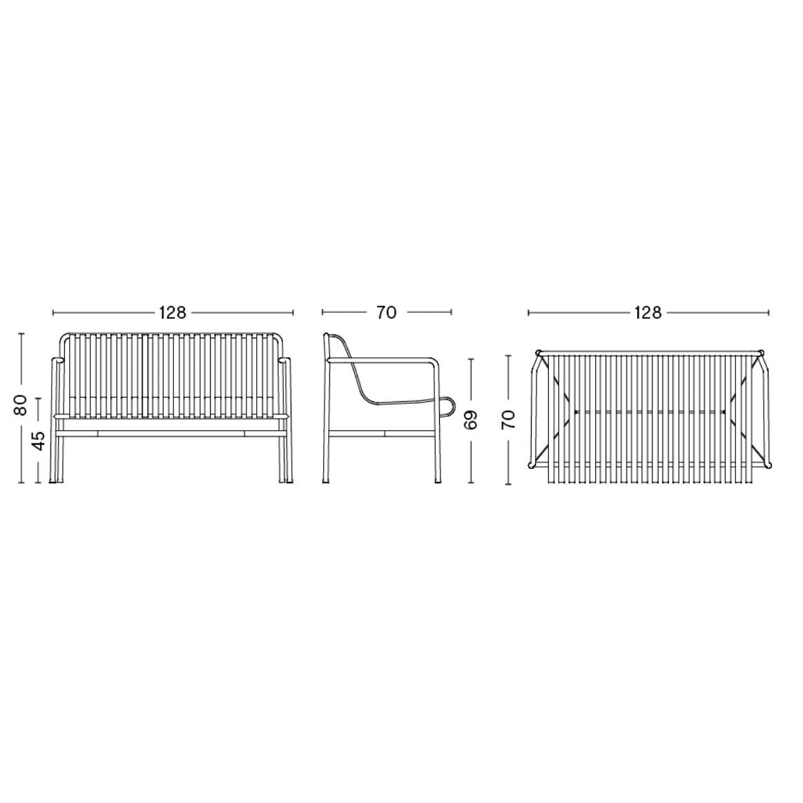 Special Edition 2025 Palissade Dining Gartenbank Schwarz