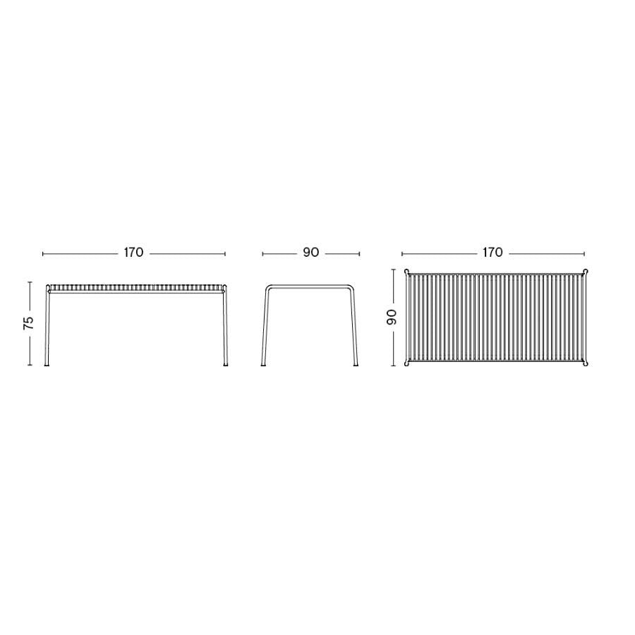 Special Edition 2025 Palissade Gartentisch 170x90cm