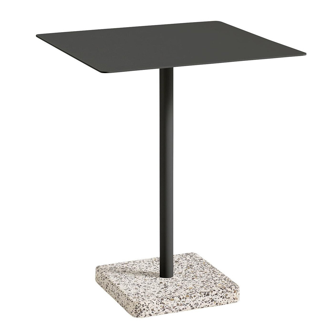 Terrazzo Gartentisch 60x60cm Anthrazit