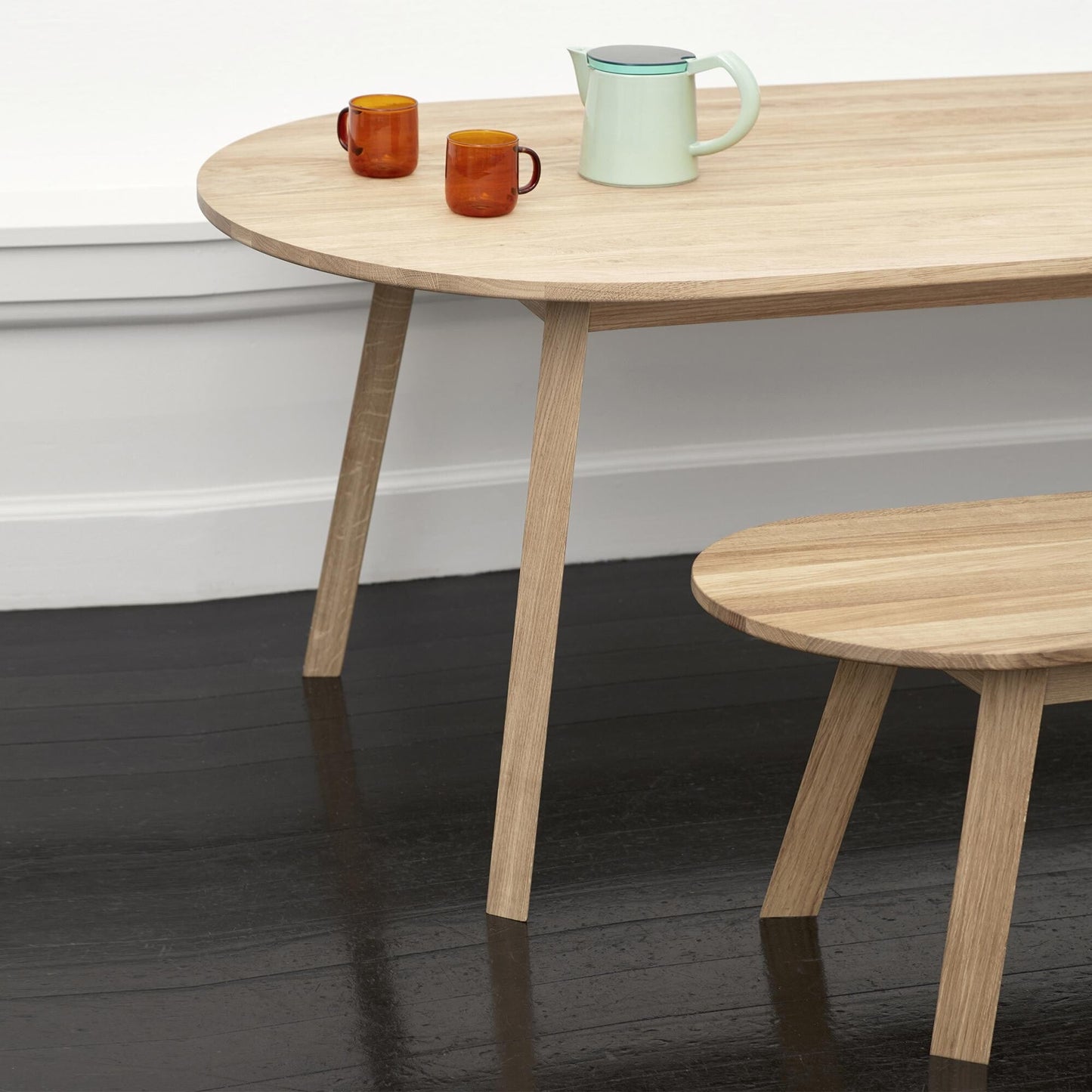 Triangle Leg Tisch 250x85x74cm Natur
