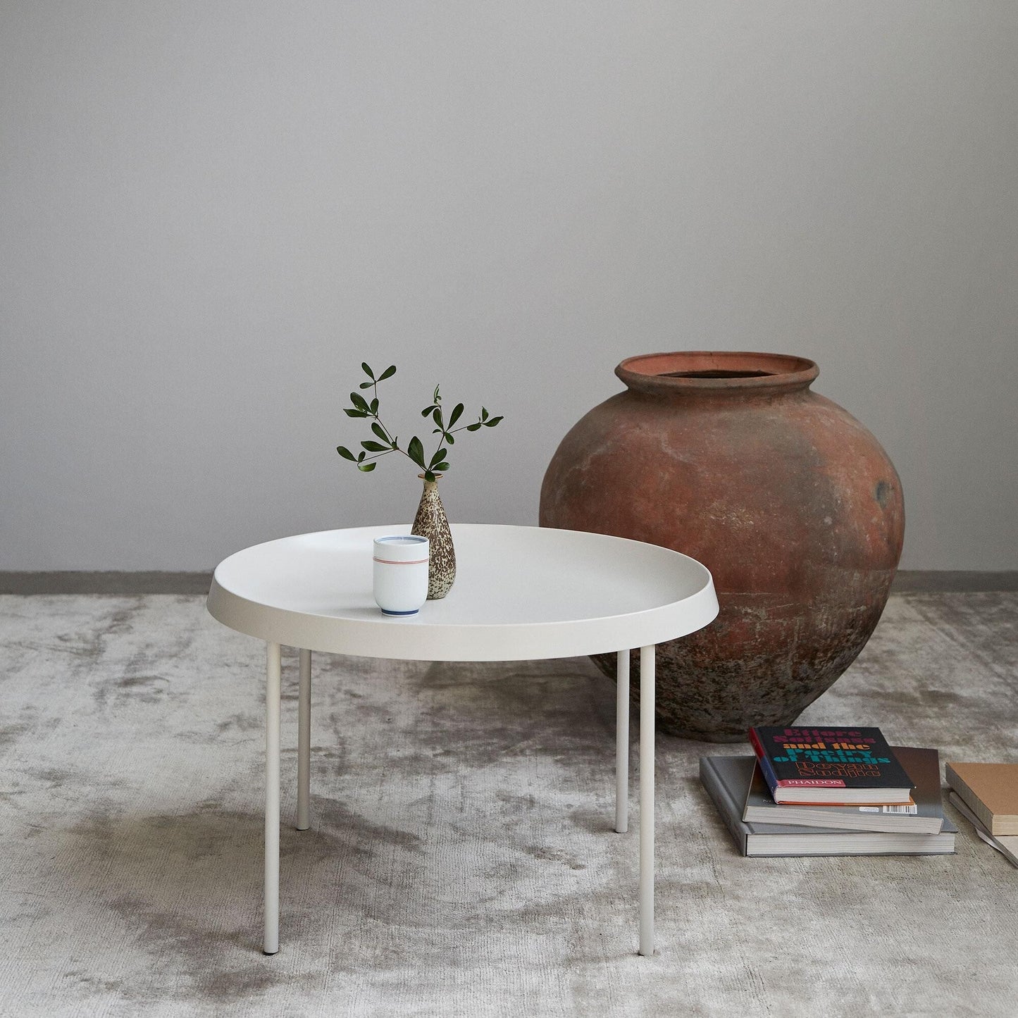 Tulou Couchtisch/Beistelltisch Ø 55cm Schwarz