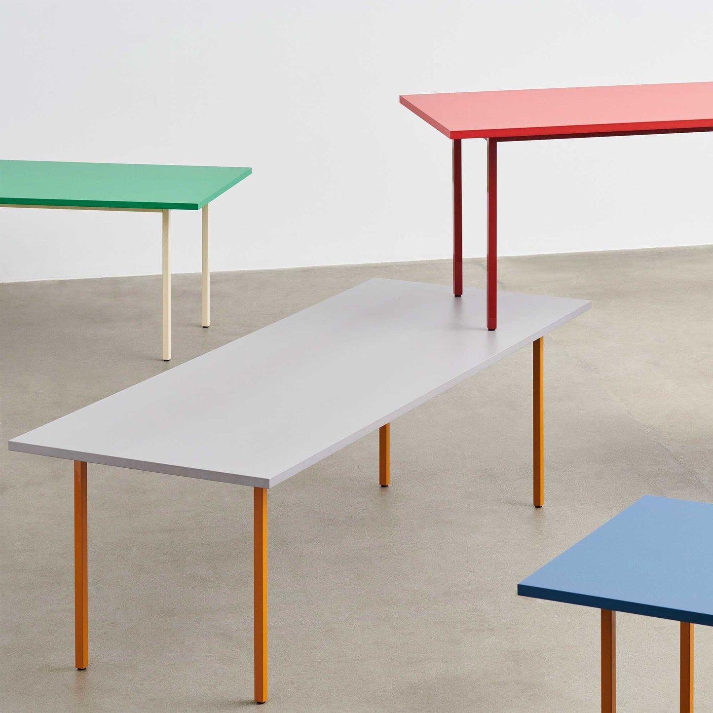 Two-Colour Esstisch 240x90x74cm Hellgrau