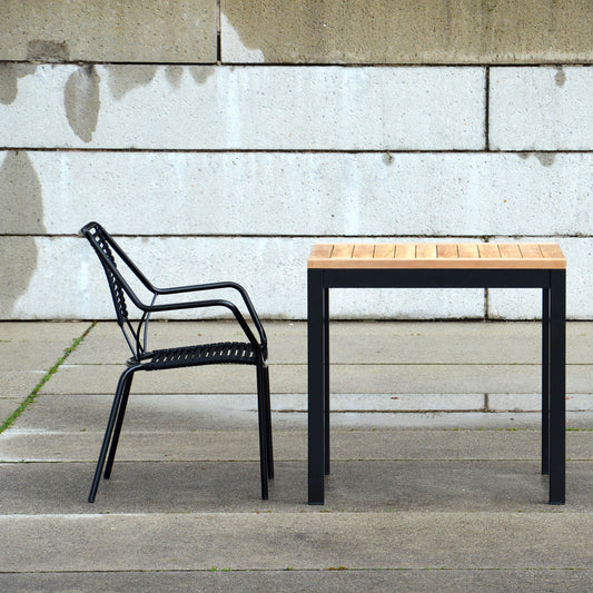 Quadrat Gartentisch Gestell schwarz Schwarz