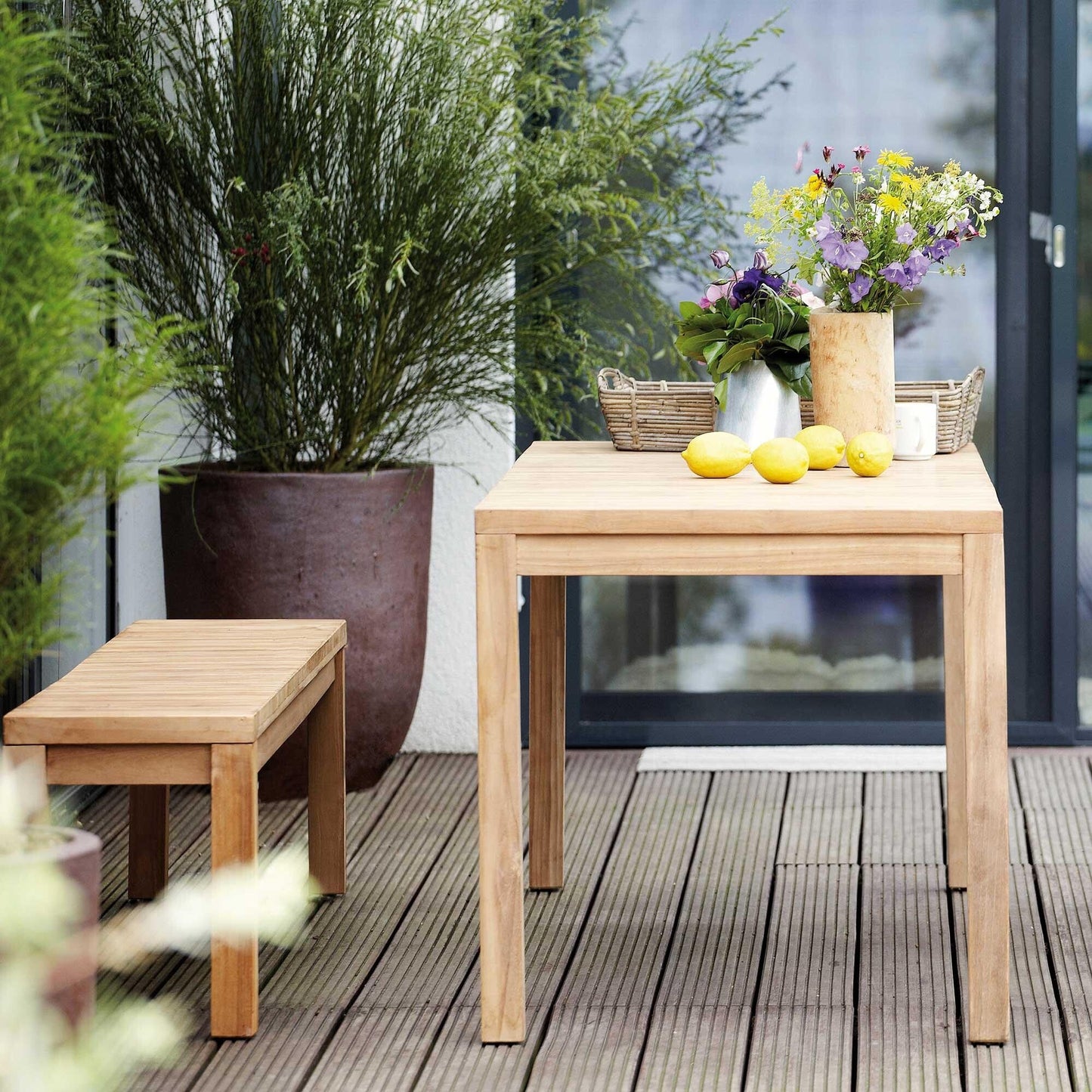 Samoa Teakholz Gartentisch Natur