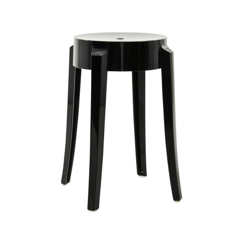 Charles Ghost Hocker 46cm Schwarz