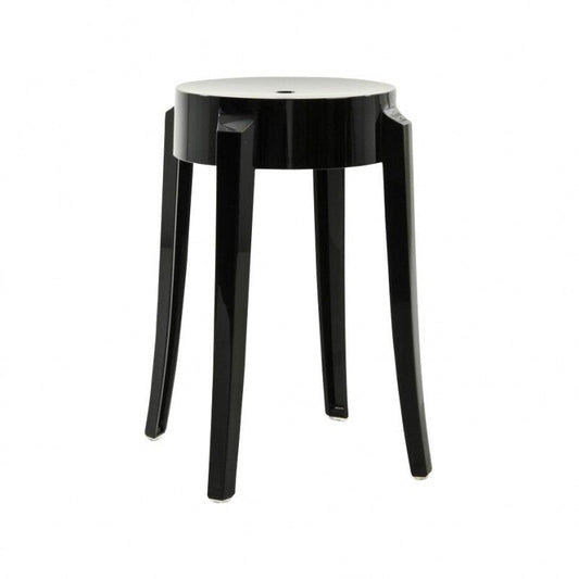 Charles Ghost Hocker 46cm Schwarz
