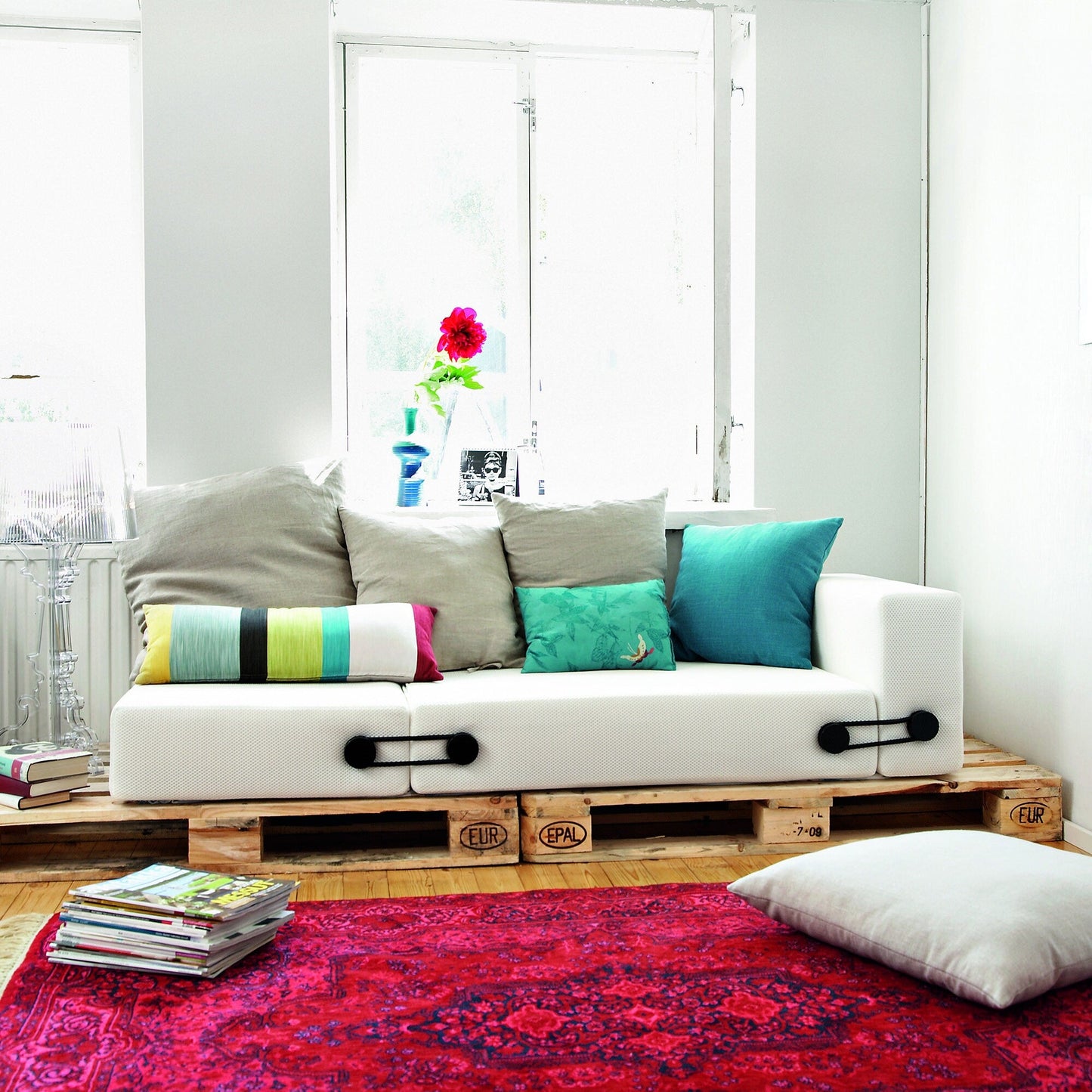 Trix Klappsofa Weiß