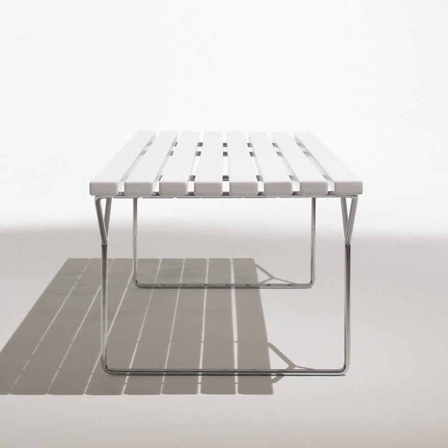Bertoia Gartenbank 183cm Weiß