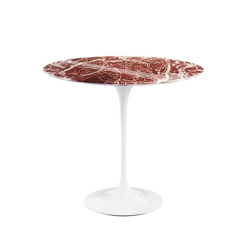 Saarinen Beistelltisch Ø 41cm Marmor Weiß