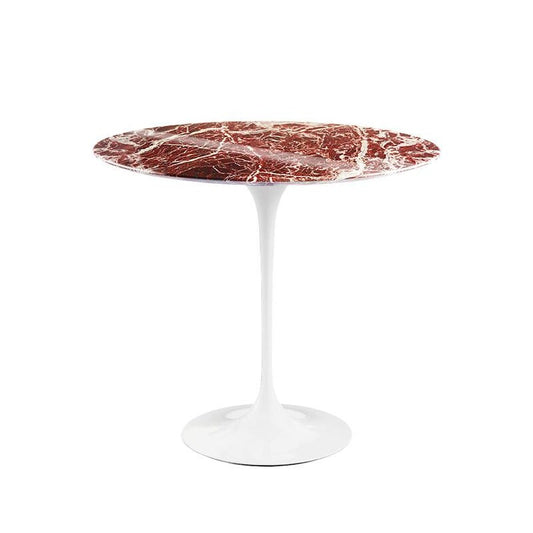 Saarinen Beistelltisch Ø 41cm Marmor Weiß